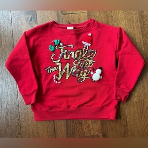 Zara Christmas sweatshirt . Worn twice, like new! Size 9